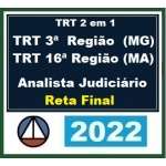 TRT 2 in 1 - TRT 3ª (MG) e TRT 16ª (MA) - Analista Judiciário - Reta Final (CERS 2022.) TRT3 TRT16 (Minas Gerais e Maranhão)